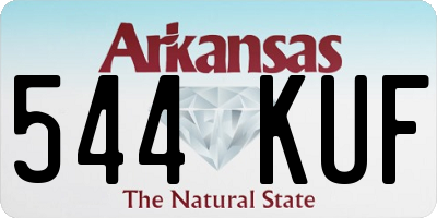 AR license plate 544KUF