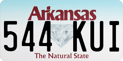 AR license plate 544KUI