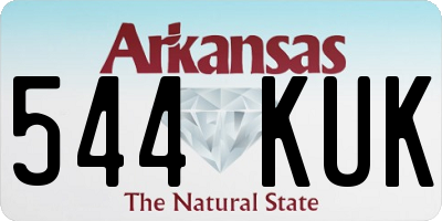 AR license plate 544KUK