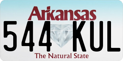 AR license plate 544KUL