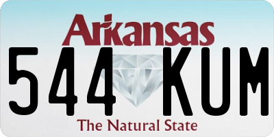 AR license plate 544KUM