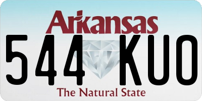 AR license plate 544KUO