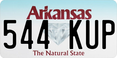 AR license plate 544KUP