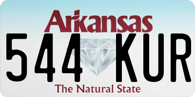 AR license plate 544KUR