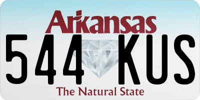 AR license plate 544KUS
