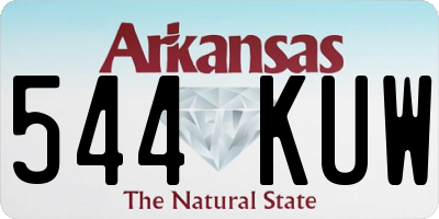 AR license plate 544KUW