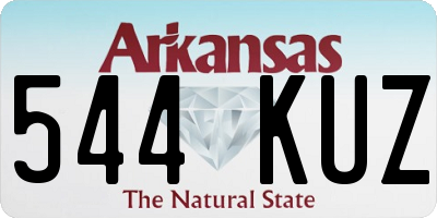 AR license plate 544KUZ