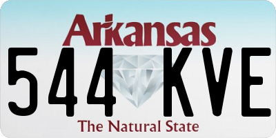 AR license plate 544KVE