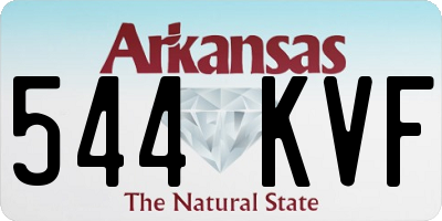 AR license plate 544KVF