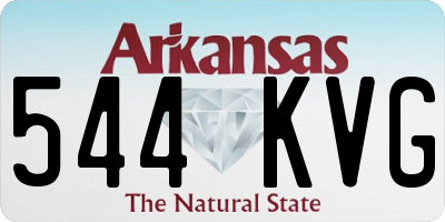 AR license plate 544KVG