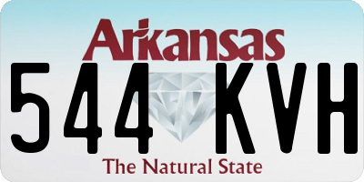 AR license plate 544KVH