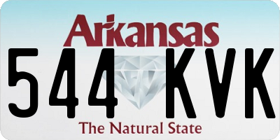 AR license plate 544KVK