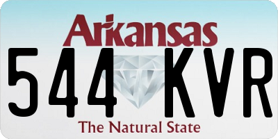 AR license plate 544KVR