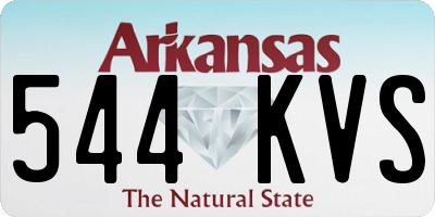 AR license plate 544KVS