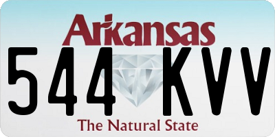 AR license plate 544KVV