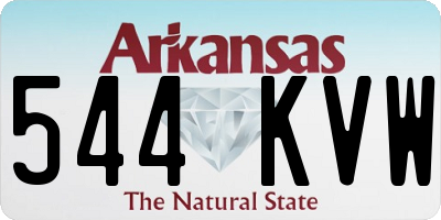 AR license plate 544KVW