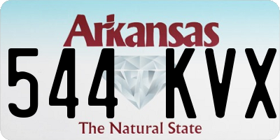 AR license plate 544KVX