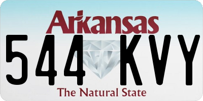 AR license plate 544KVY