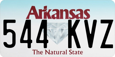 AR license plate 544KVZ