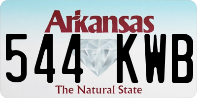 AR license plate 544KWB