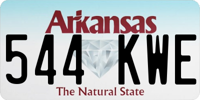 AR license plate 544KWE