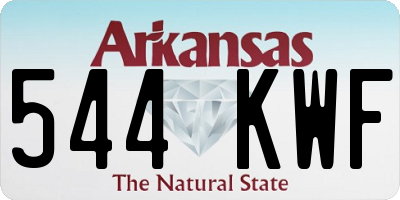 AR license plate 544KWF
