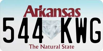 AR license plate 544KWG
