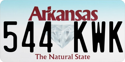 AR license plate 544KWK