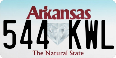 AR license plate 544KWL