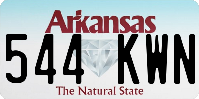 AR license plate 544KWN