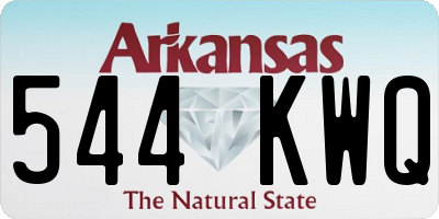 AR license plate 544KWQ