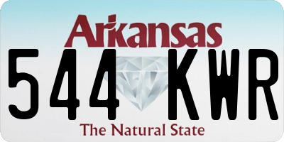 AR license plate 544KWR