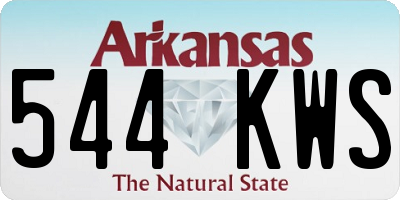 AR license plate 544KWS