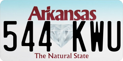 AR license plate 544KWU