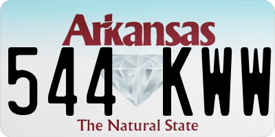 AR license plate 544KWW