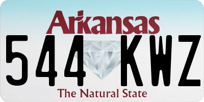 AR license plate 544KWZ