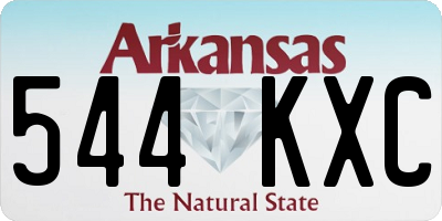 AR license plate 544KXC