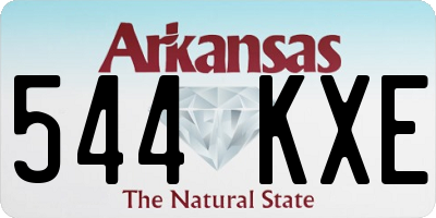 AR license plate 544KXE