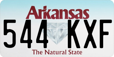 AR license plate 544KXF