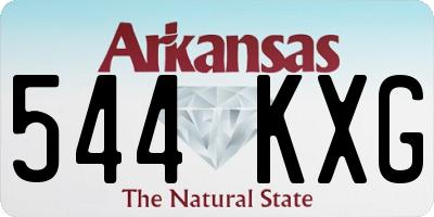 AR license plate 544KXG