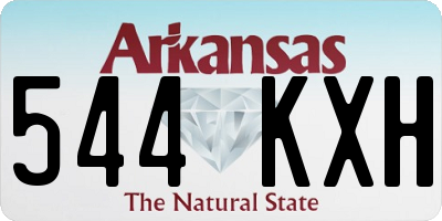 AR license plate 544KXH