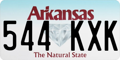 AR license plate 544KXK