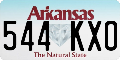 AR license plate 544KXO
