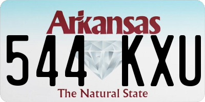 AR license plate 544KXU