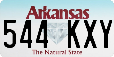 AR license plate 544KXY