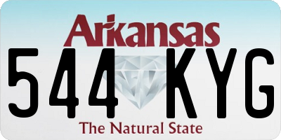 AR license plate 544KYG