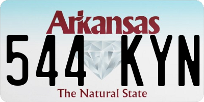 AR license plate 544KYN