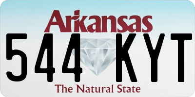 AR license plate 544KYT