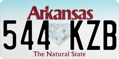 AR license plate 544KZB
