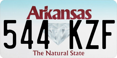 AR license plate 544KZF